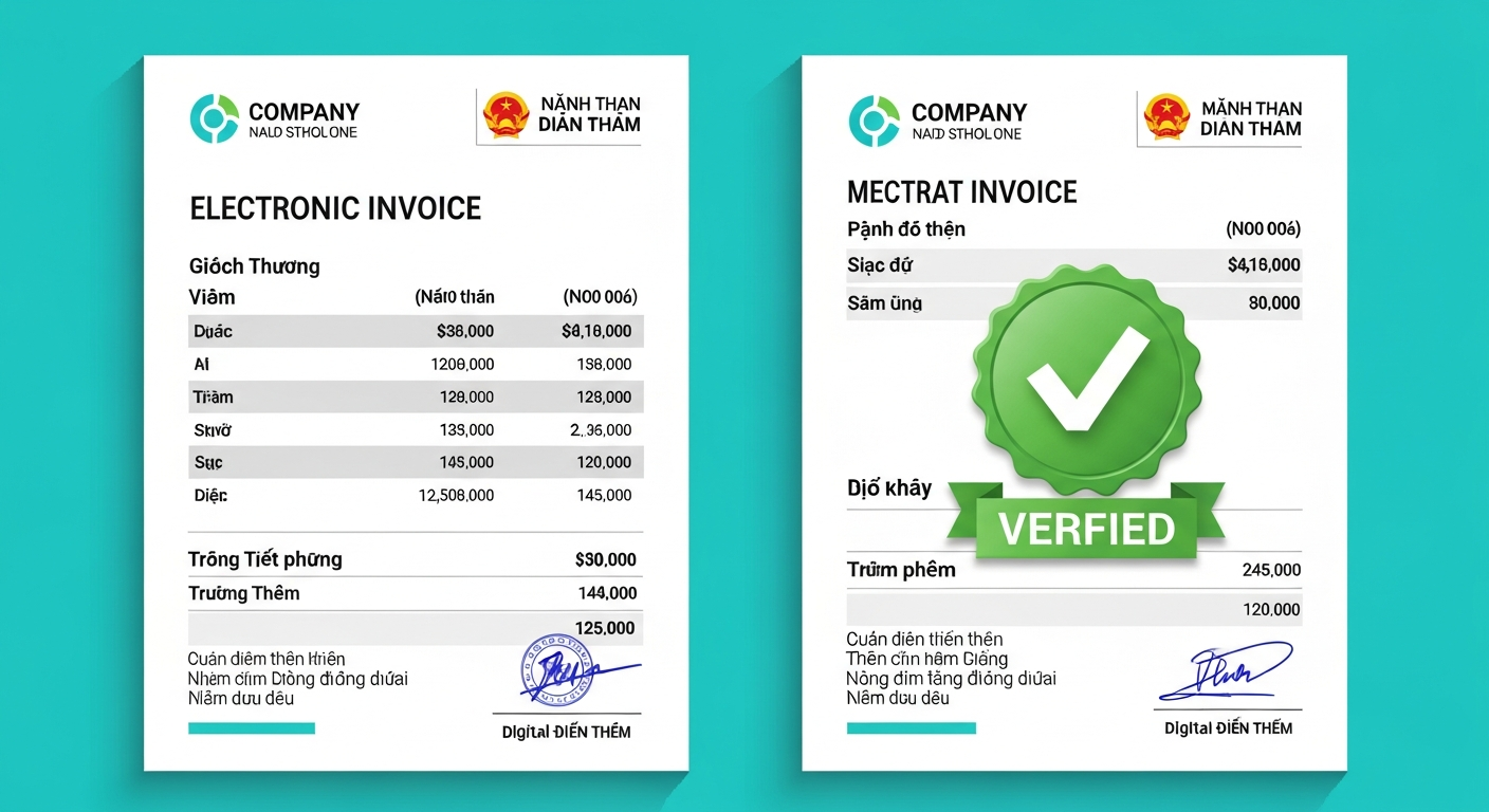 S.Invoice Electronic Document Illustration